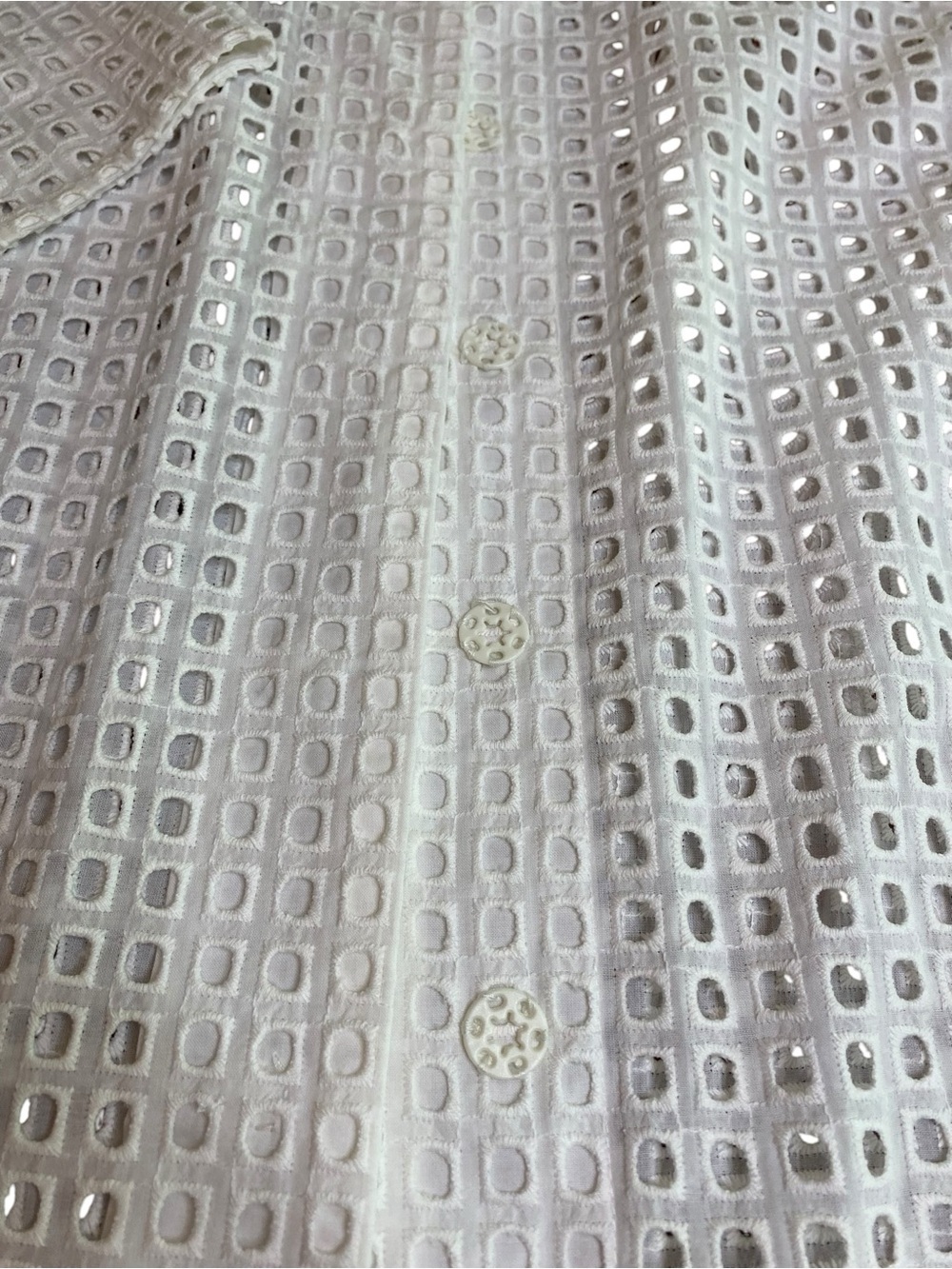 Marla Wynne Eyelet Top Women’s 16W Preppy Coastal Grandmacore Luxury Summer - Picture 4 of 7